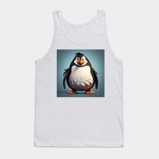 Cartoon Penguin 4 Tank Top